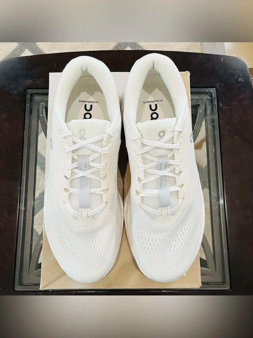 Sz 10.5 On Cloudrunner 3 Men's Running Shoes White/Glacier 3MG10070813